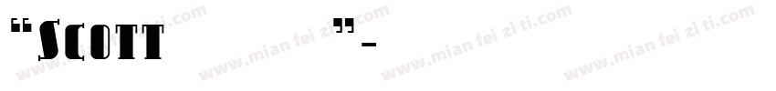 “Scott 生日快乐！”字体转换